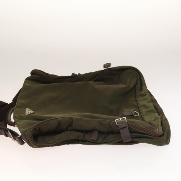 PRADA Garment Cover Nylon Khaki Silver Auth - Picture 4 of 15